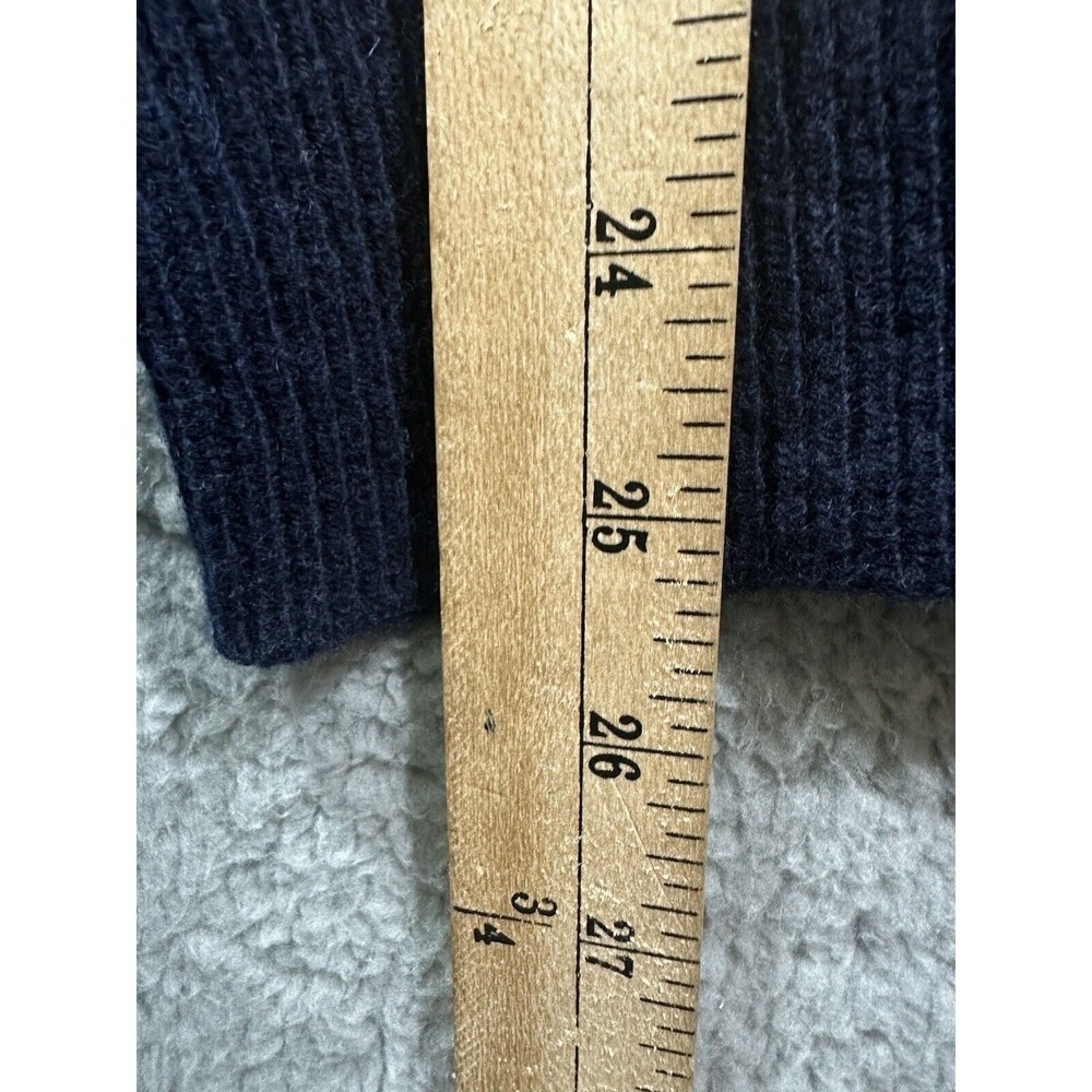 J CREW 100% Lambs Wool Collard 1/4 Button Henley Pullover Sweater Shirt Small - Picture 5 of 7